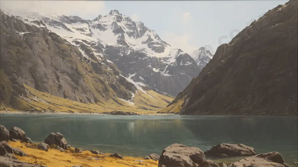 Graham Taylor - Lake Marion Alpine Lake Hollyford Image 1++