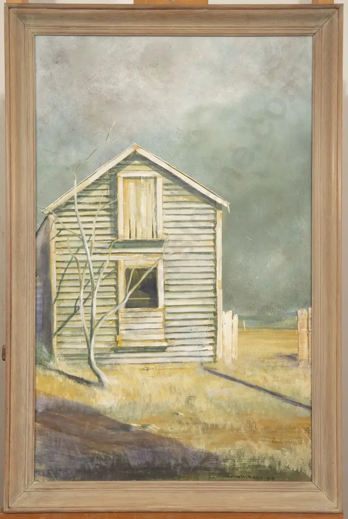 Neville Mawhinney (1928 - 2010) - Country Shed Scene Image 1++