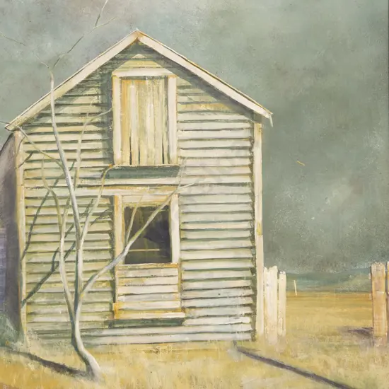 Neville Mawhinney (1928 - 2010) - Country Shed Scene