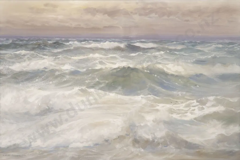 A Wilde Parsons (1854 - 1931) - Seascape Image 1++