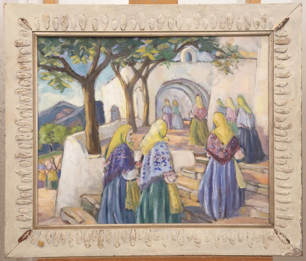 Gwen Knight (1888 - 1974) - Going to Church Image 1++