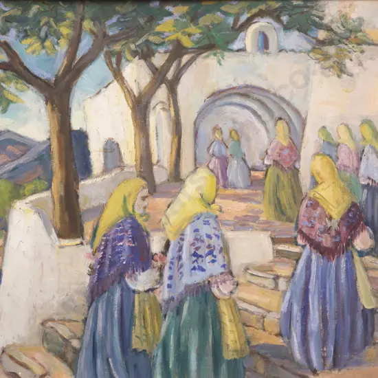 Gwen Knight (1888 - 1974) - Going to Church