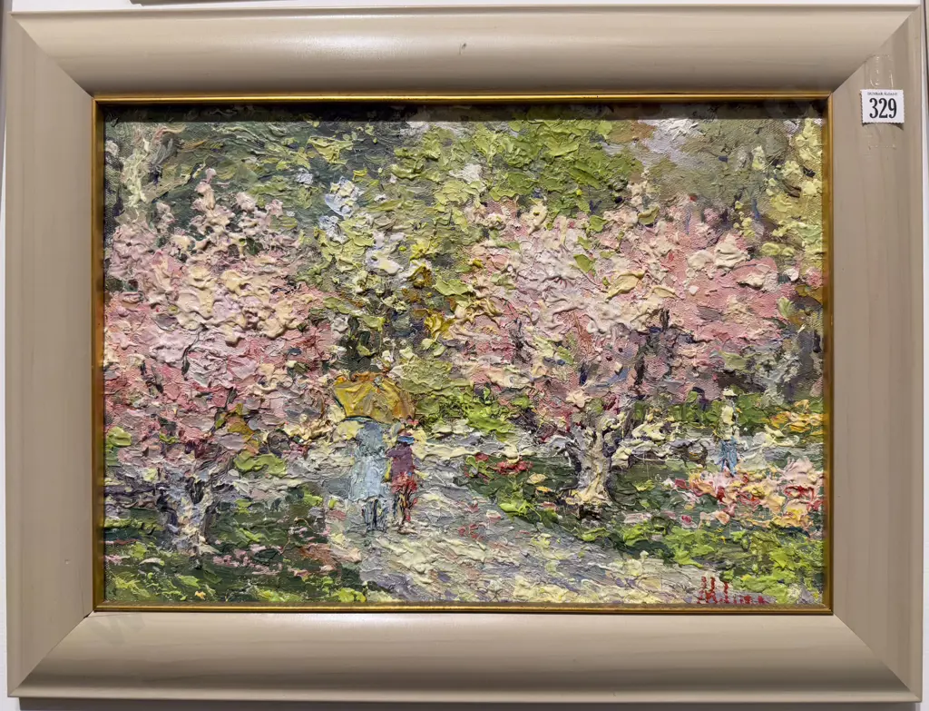 Michael Lubomudrov (b 1956) - Tulip Day in Wellington Botanical Garden Image 1++
