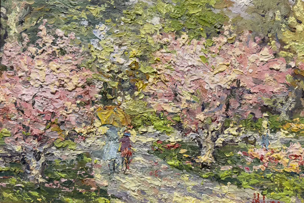 Michael Lubomudrov (b 1956) - Tulip Day in Wellington Botanical Garden Image 1++