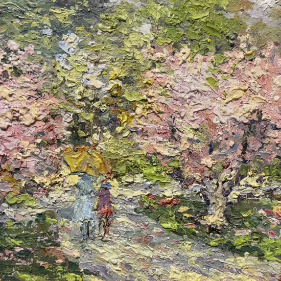 Michael Lubomudrov (b 1956) - Tulip Day in Wellington Botanical Garden