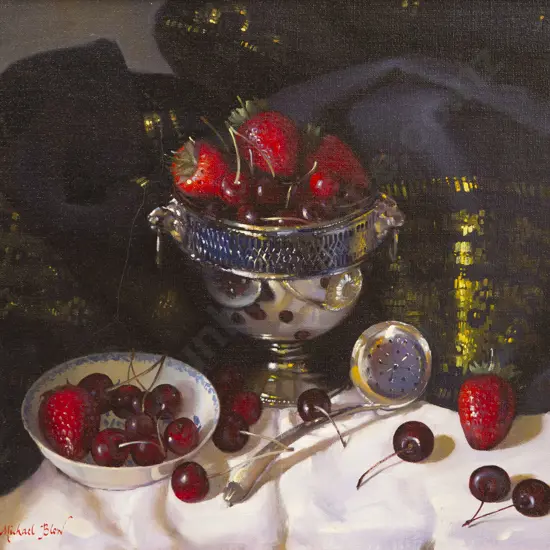 Michael Blow (b 1943) - Cherries & Strawberries