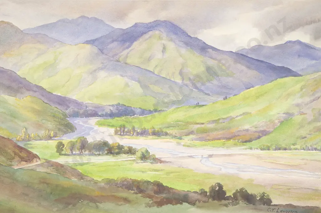 Carl Laugesen (1900 - 1987) - Untitled Landscape Image 1++