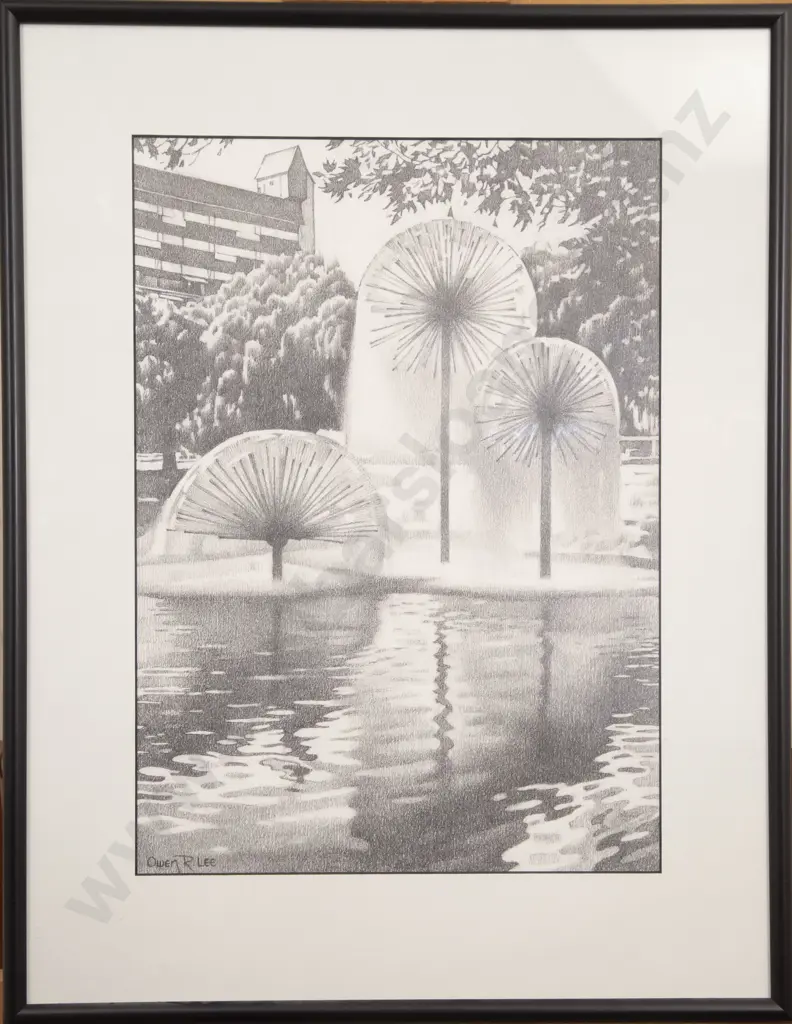 Owen Lee (1918 - 2003) - Christchurch Town Hall Fountain Image 1++