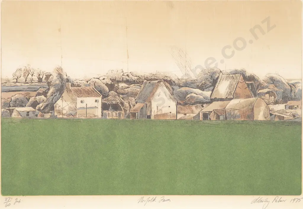 Stanley Palmer (b 1936) - Norfolk Farm Image 1++