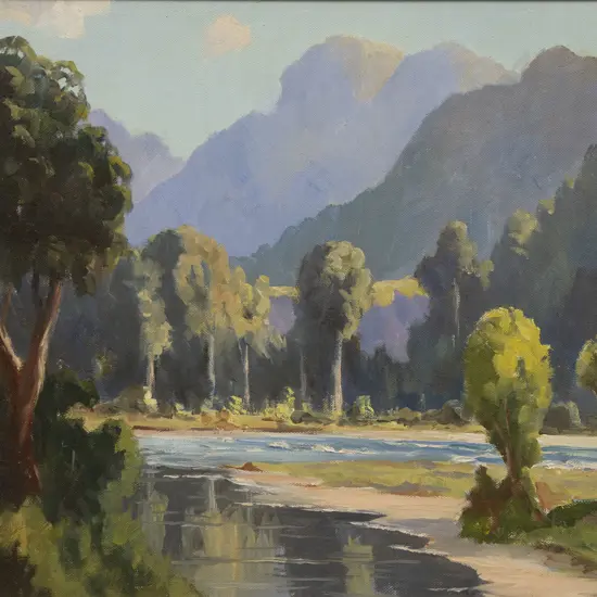 E B Lattey (1899 - 1986) - NZ Bush Landscape