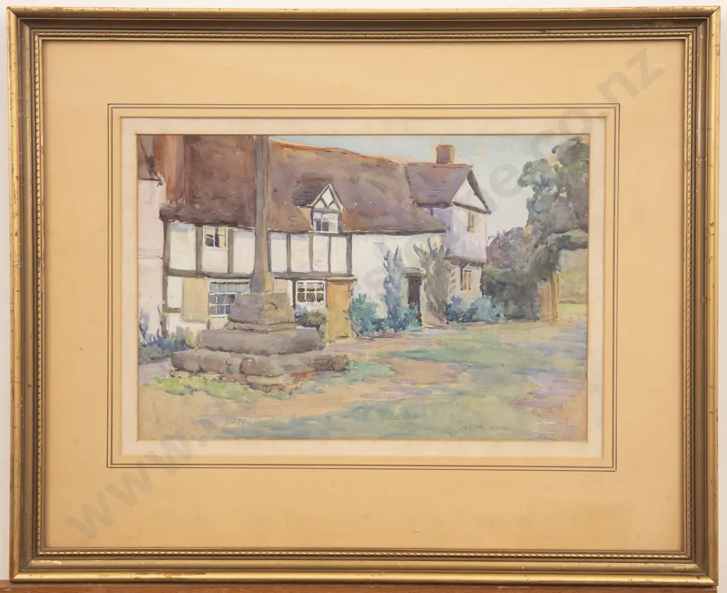 Vera Whiteman (1873 - 1952) - The Village Cross Image 1++
