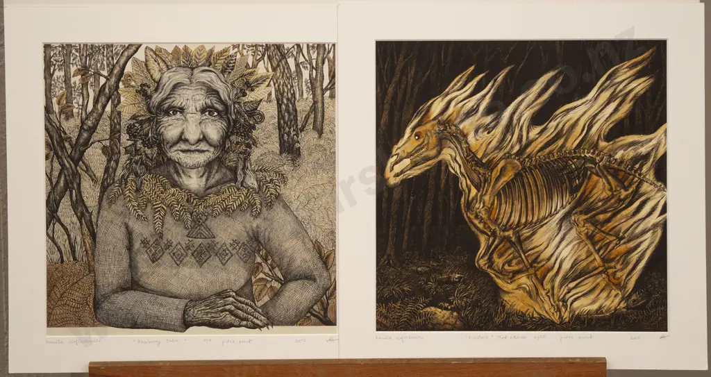 Kamila Wojciechowicz-Krauze (Polish b 1991) - Fire Horse (unframed) Image 1++