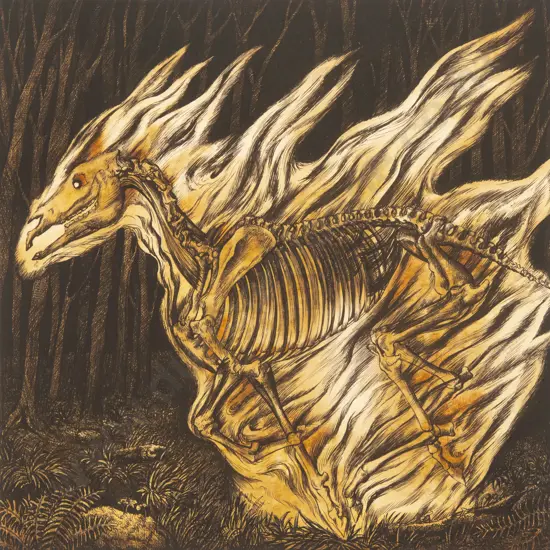 Kamila Wojciechowicz-Krauze (Polish b 1991) - Fire Horse (unframed)