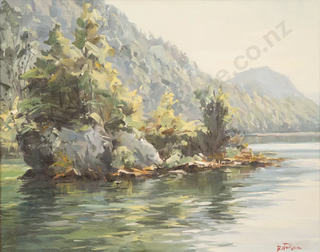 Don Neilson (1924 - 2013) - Whanganui River Scene Image 1++