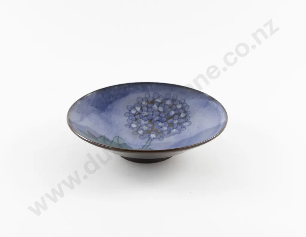 Floral Painted Footed Bowl Image 1++
