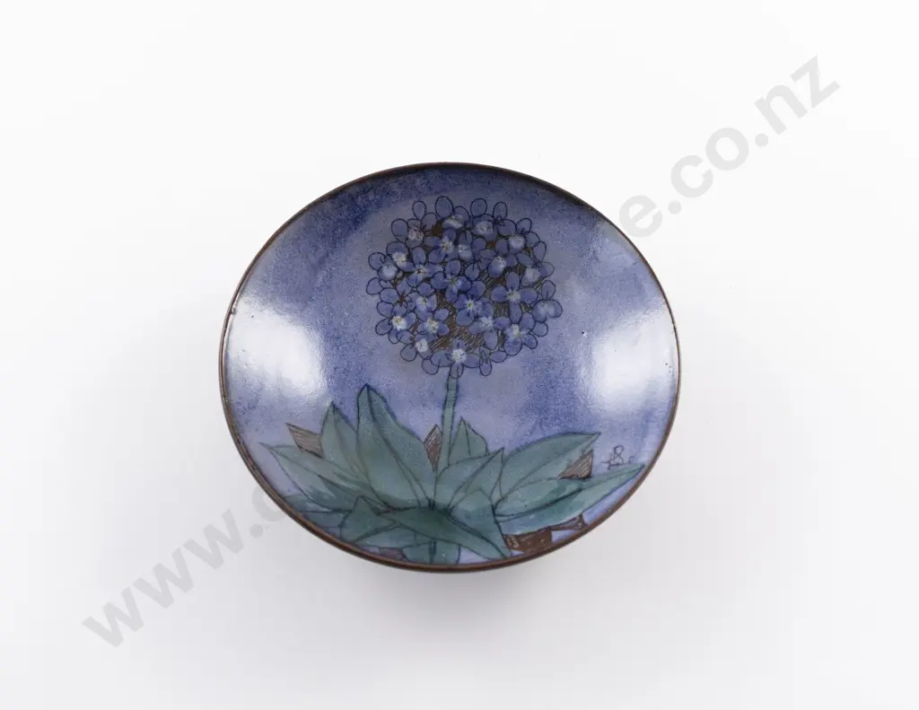 Floral Painted Footed Bowl Image 1++