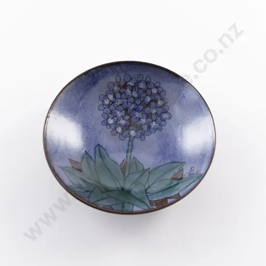Floral Painted Footed Bowl