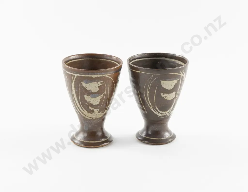 Two Earthenware Goblets Image 1++