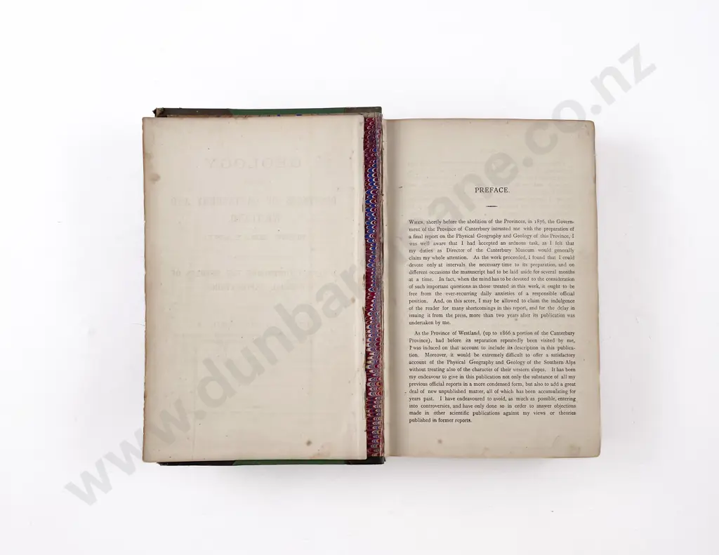 Von Haast Julius - Geology of the Provinces Of Canterbury And Westland New Zealand Image 1++