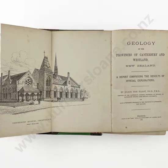 Von Haast Julius - Geology of the Provinces Of Canterbury And Westland New Zealand