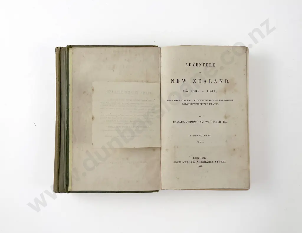 Wakefield Edward Jerningham - Adventure In New Zealand From 1839 to 1844 (2 Volumes) Image 1++