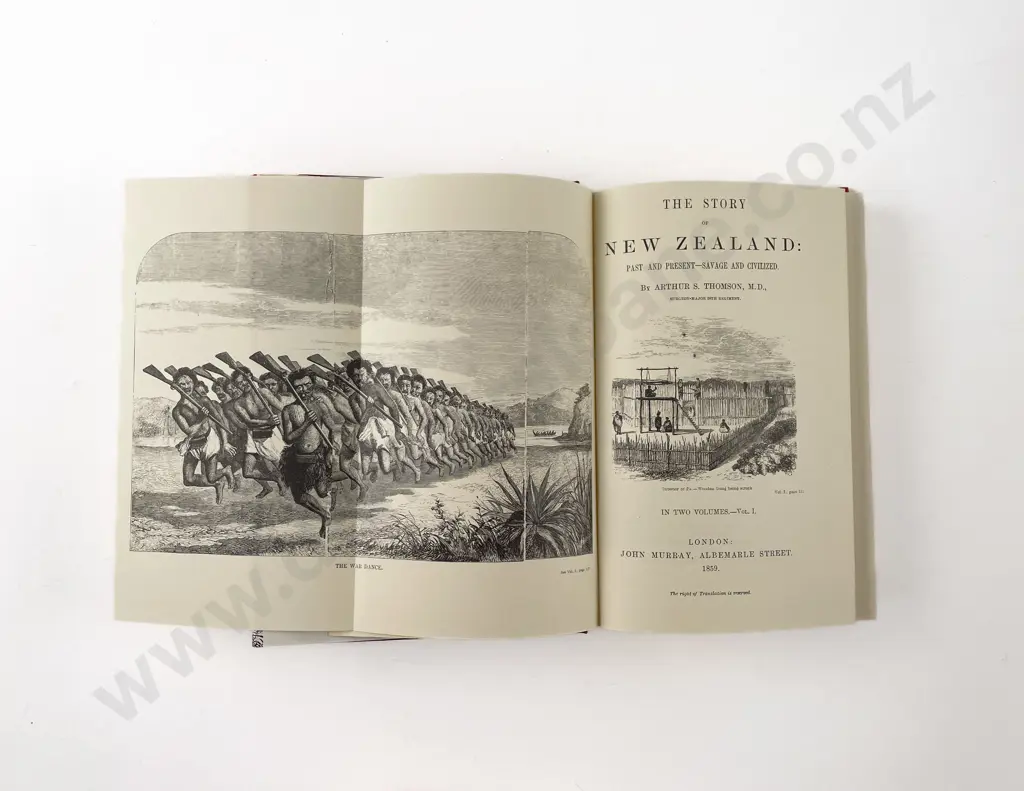 Thomson, A. S., The Story Of New Zealand (2 Volumes) Image 1++