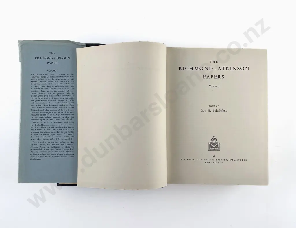Scholefield Guy H (Editor) The Richmond-Atkinson Papers (2 Volumes) Image 1++