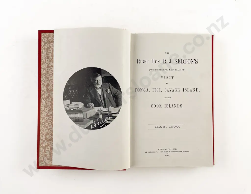 (-) The Right Hon R J Seddon's Visit to Tonga Fiji Savage Island and the Cook Islands May 1900 Image 1++