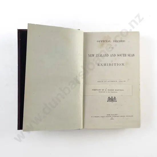 Hastings D Harris - Official Record of the New Zealand And South Seas Exhibition