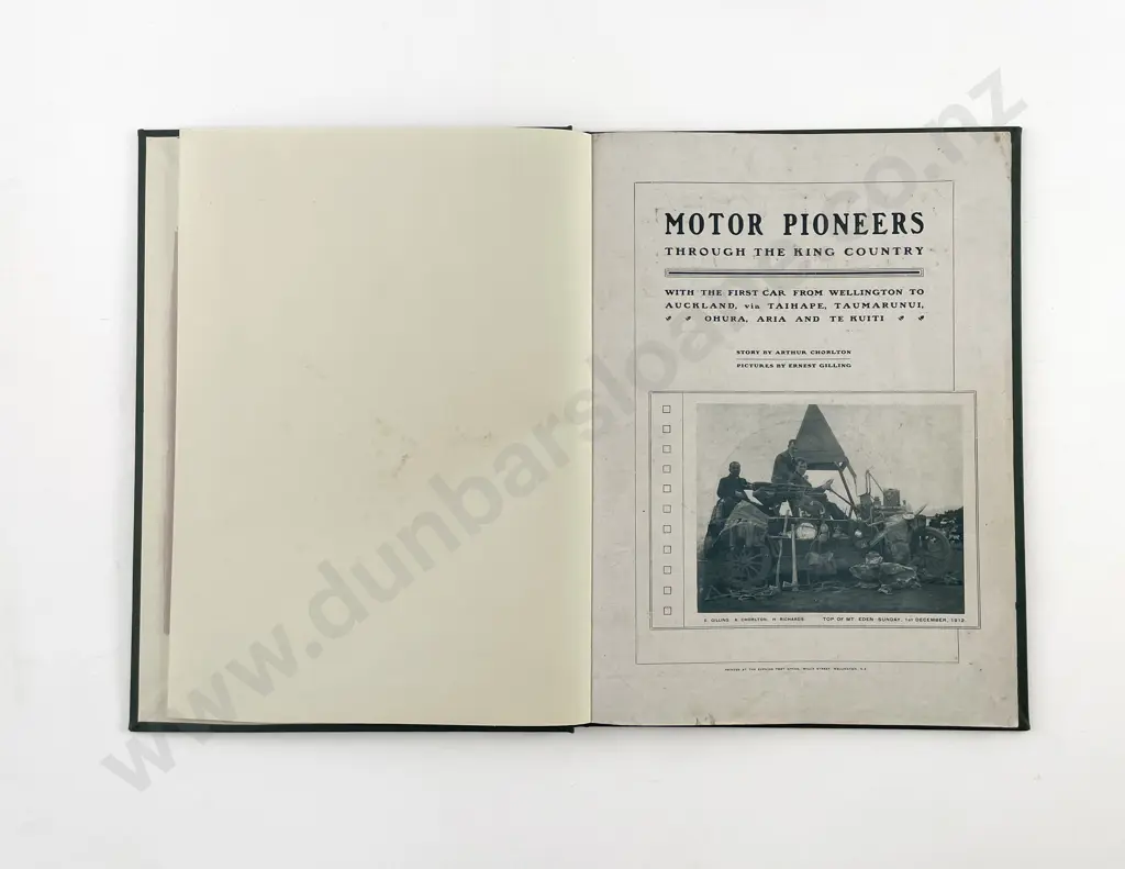Chorlton Arthur - Motor Pioneers Through The King Country Image 1++