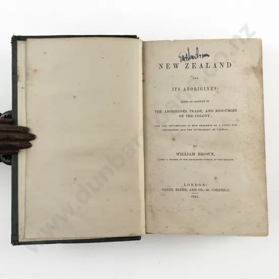 Brown William - New Zealand And Its Aborigines