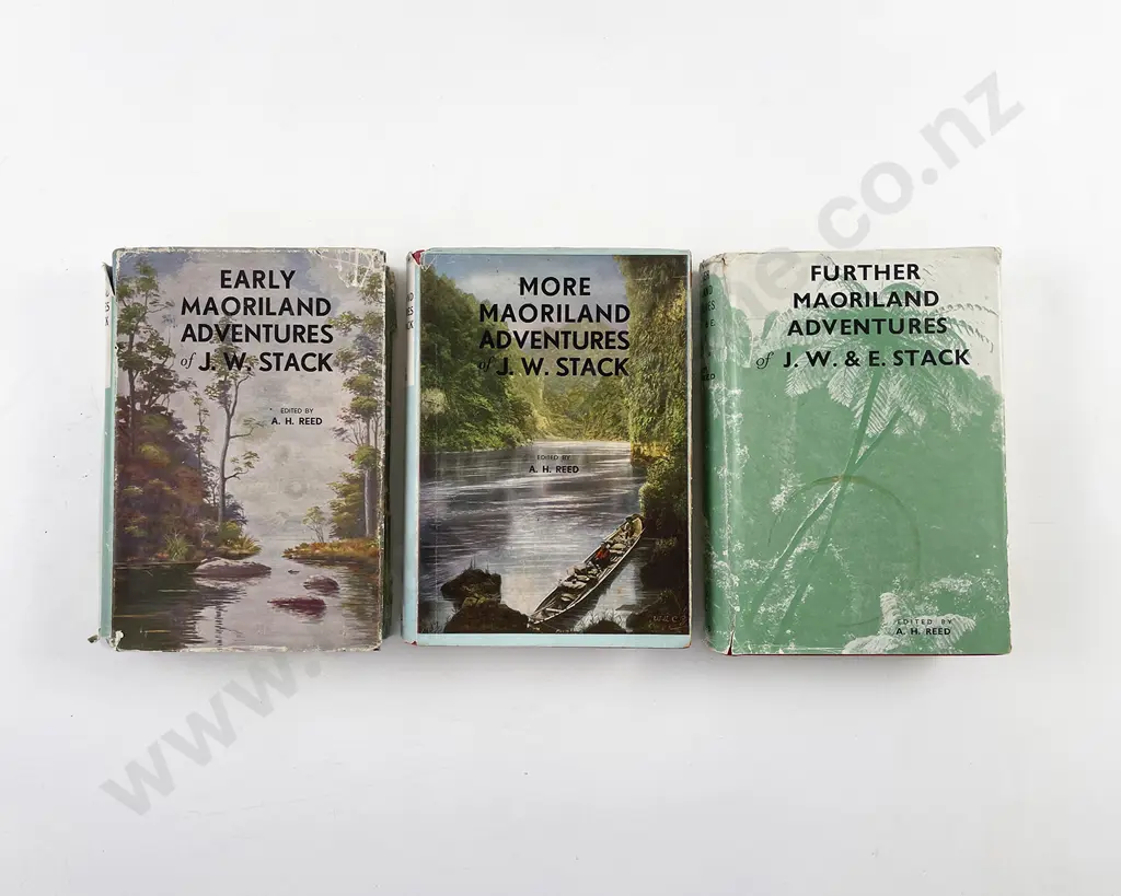 3 Early Maoriland Adventure Books By J W Stack Image 1++