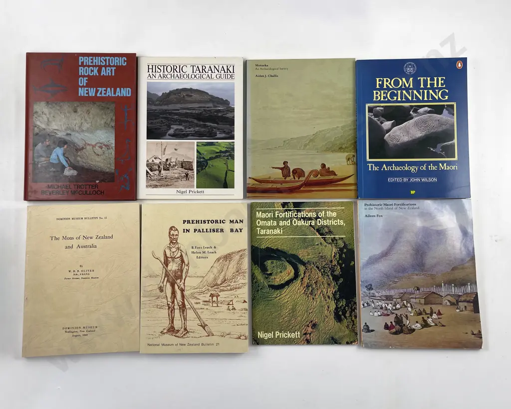 8 Volumes On Pre-Historic New Zealand Etc Image 1++