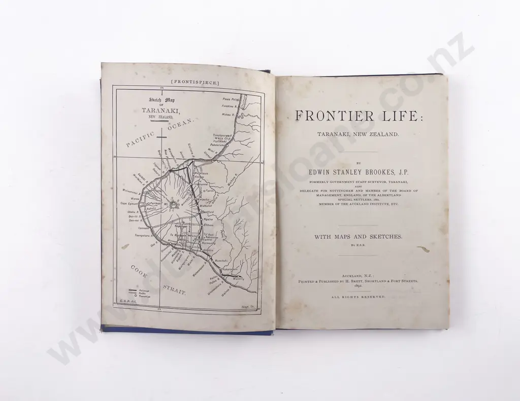Brookes Edwin Stanley - Frontier Life Taranaki New Zealand Image 1++