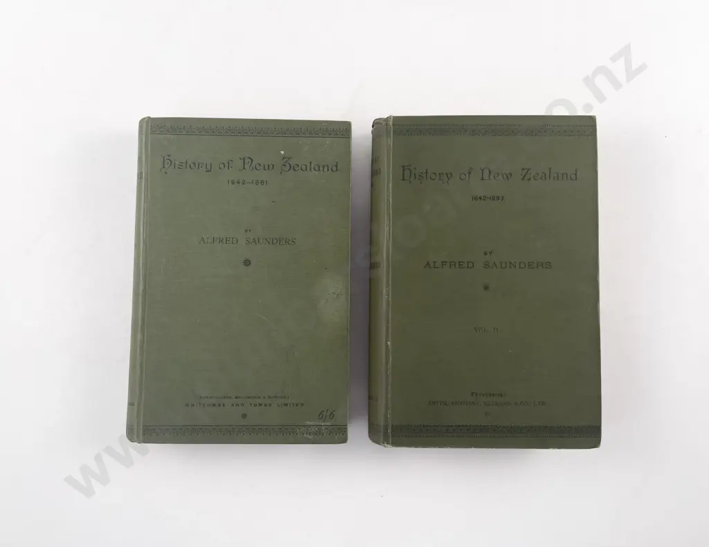 Saunders Alfred - History of New Zealand (2 Volumes) Image 1++