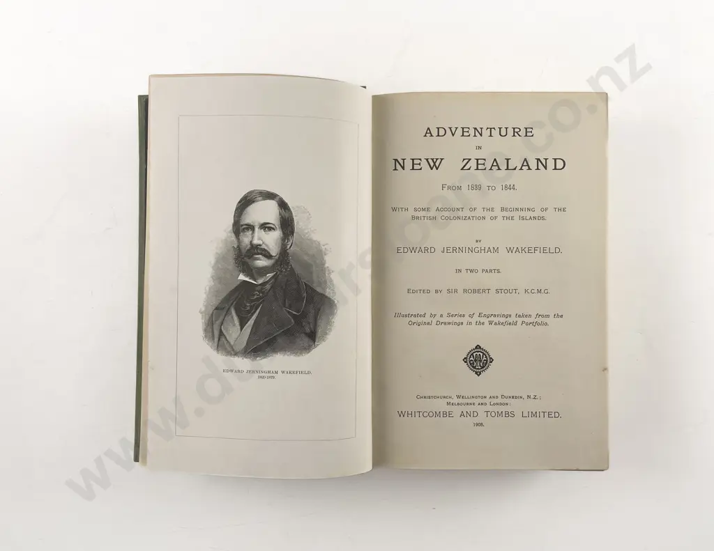 Wakefield Edward Jerningham - Adventure In New Zealand From 1839 To 1844 Image 1++