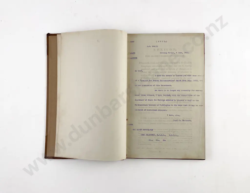 (-) Lexicon For Secret Correspondence 1812 Image 1++