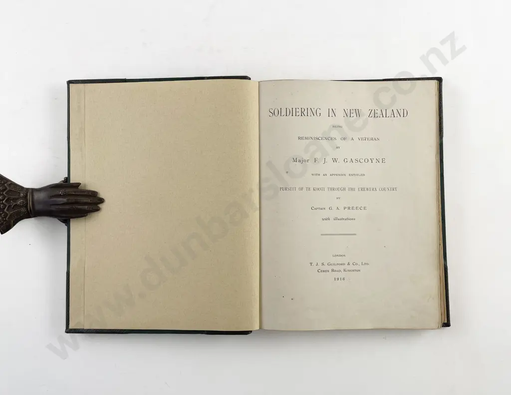 Gascoyne Major F J W - Soldiering In New Zealand Image 1++