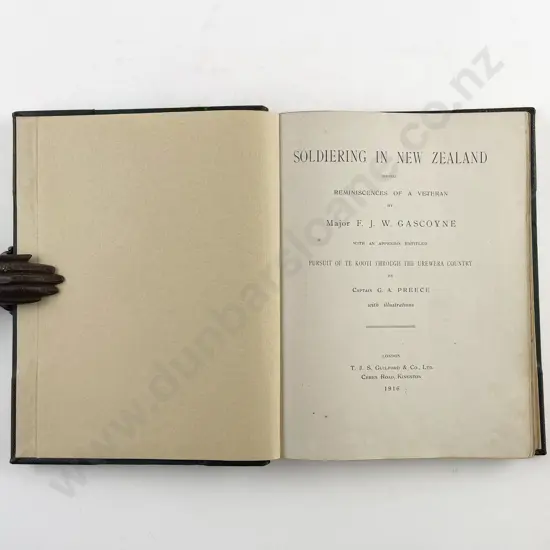 Gascoyne Major F J W - Soldiering In New Zealand