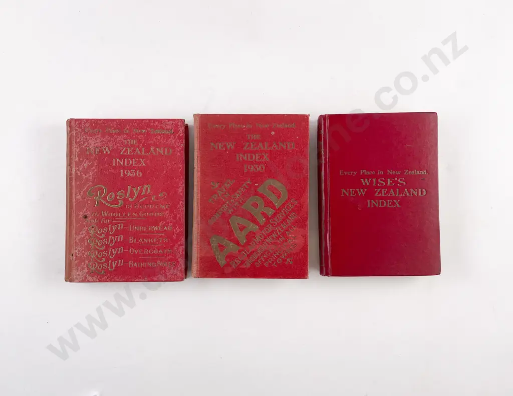 3 Vintage New Zealand Indexes Image 1++