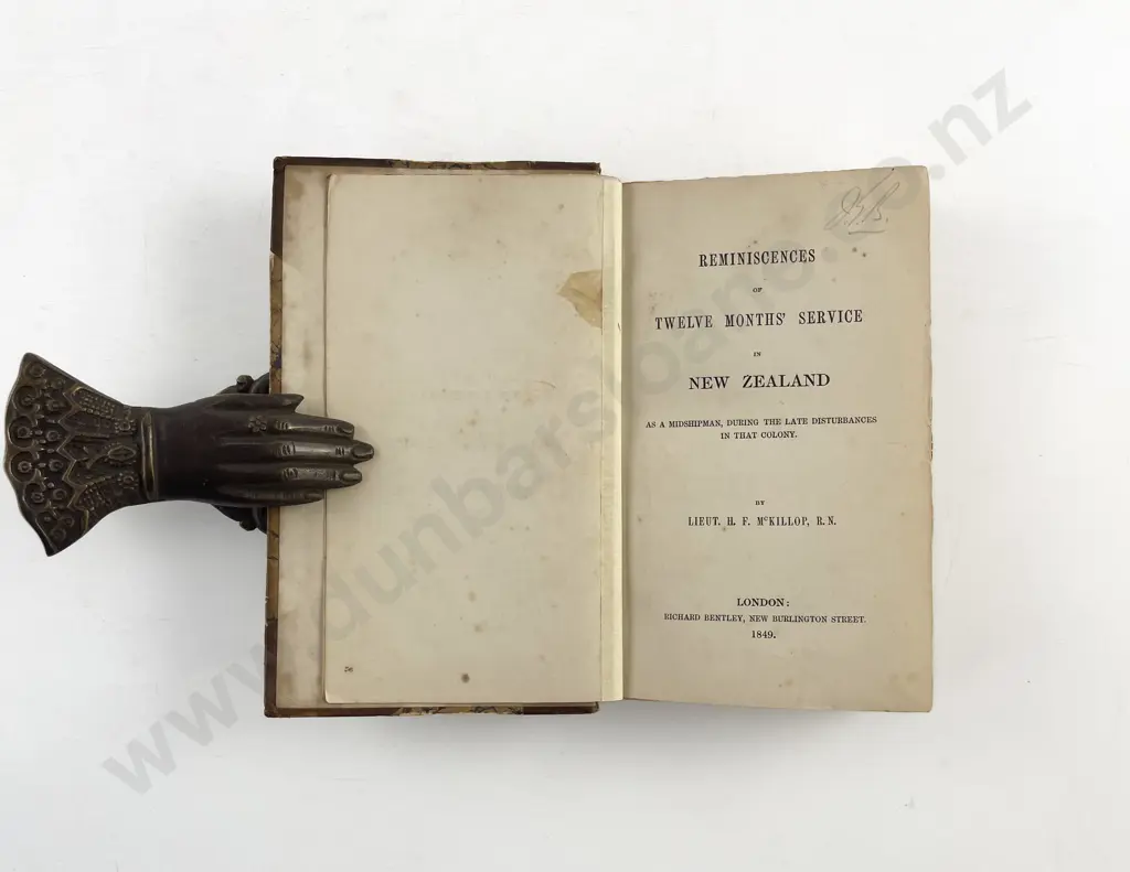 McKillop Lieut H F - Reminiscences of Twelve Months Service in New Zealand Image 1++