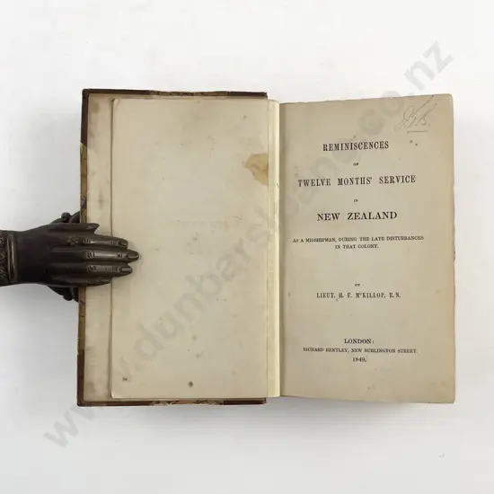 McKillop Lieut H F - Reminiscences of Twelve Months Service in New Zealand