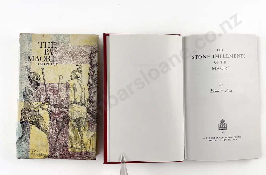 2 Maori Volumes by Elsdon Best Image 1++