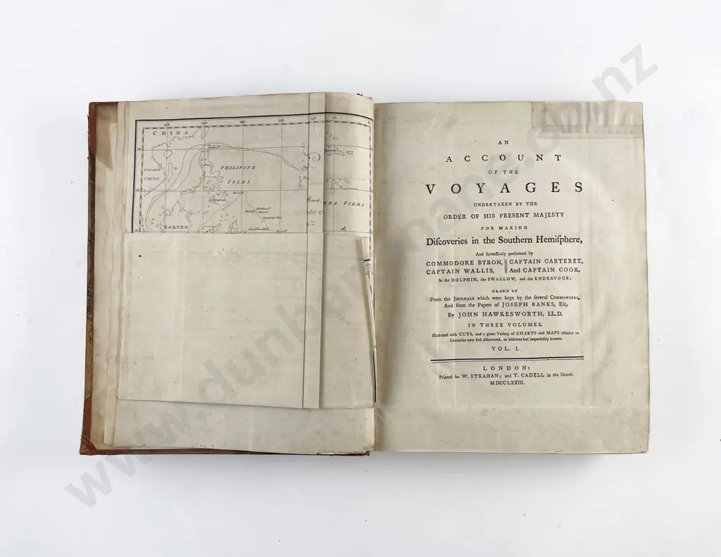 Hawkesworth John - An Account Of The Voyages (3 Volumes) Image 1++