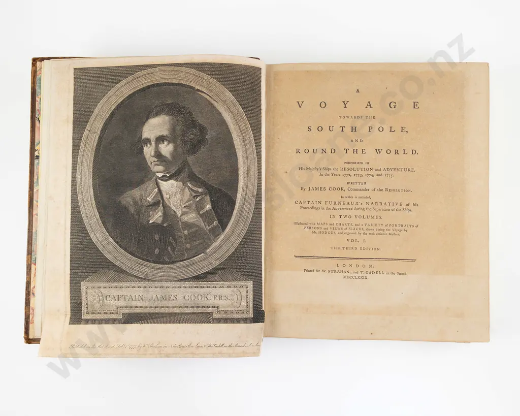 Cook Captain James (1828-1779) A Voyage Towards The South Pole And Around The World (2 Volumes) Image 1++