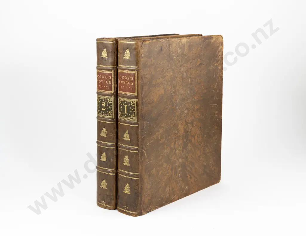 Cook Captain James (1828-1779) A Voyage Towards The South Pole And Around The World (2 Volumes) Image 1++