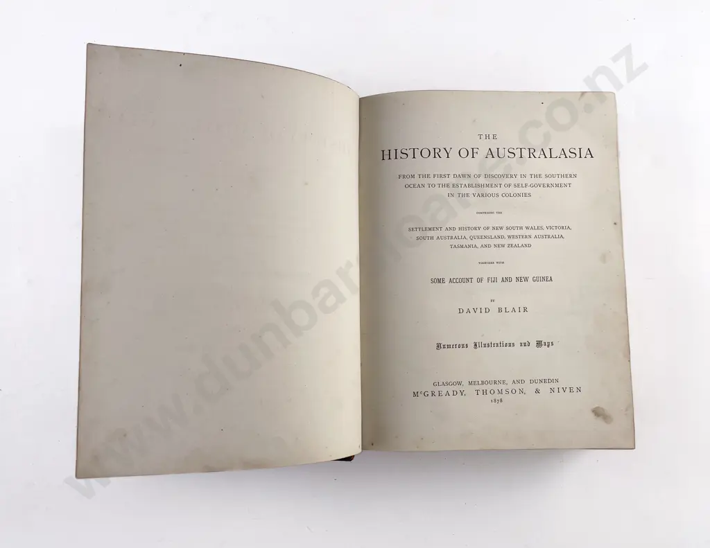 Blair David - The History Of Australasia Image 1++