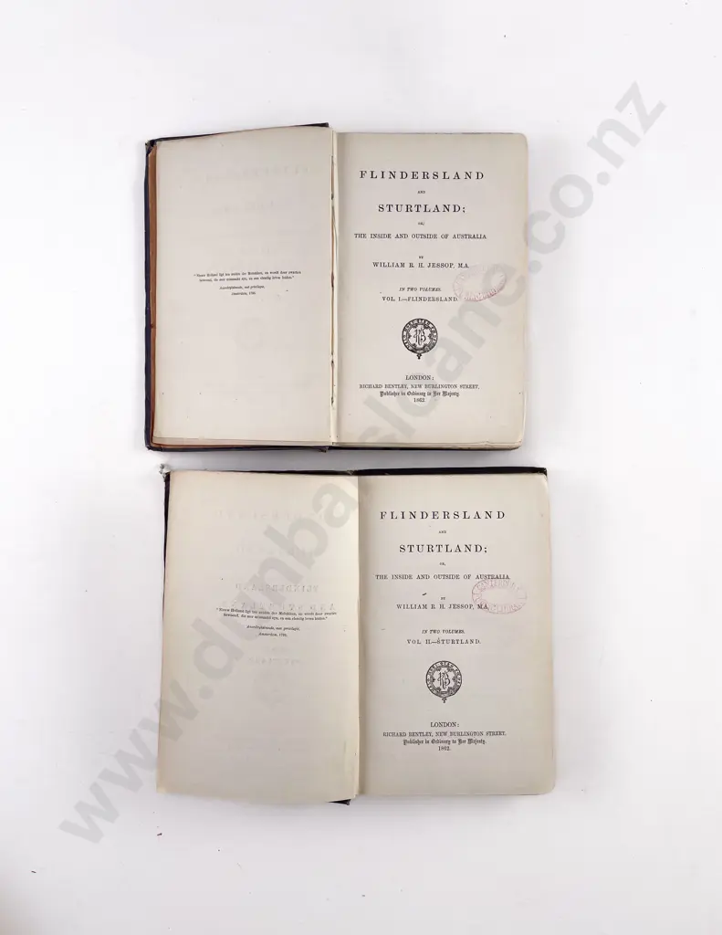 Jessop William R H - Flindersland and Sturtland (2 Volumes) Image 1++