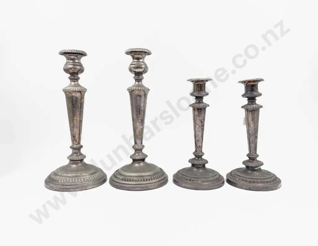 Two Pairs of S/P Candlesticks (a/f) Image 1++