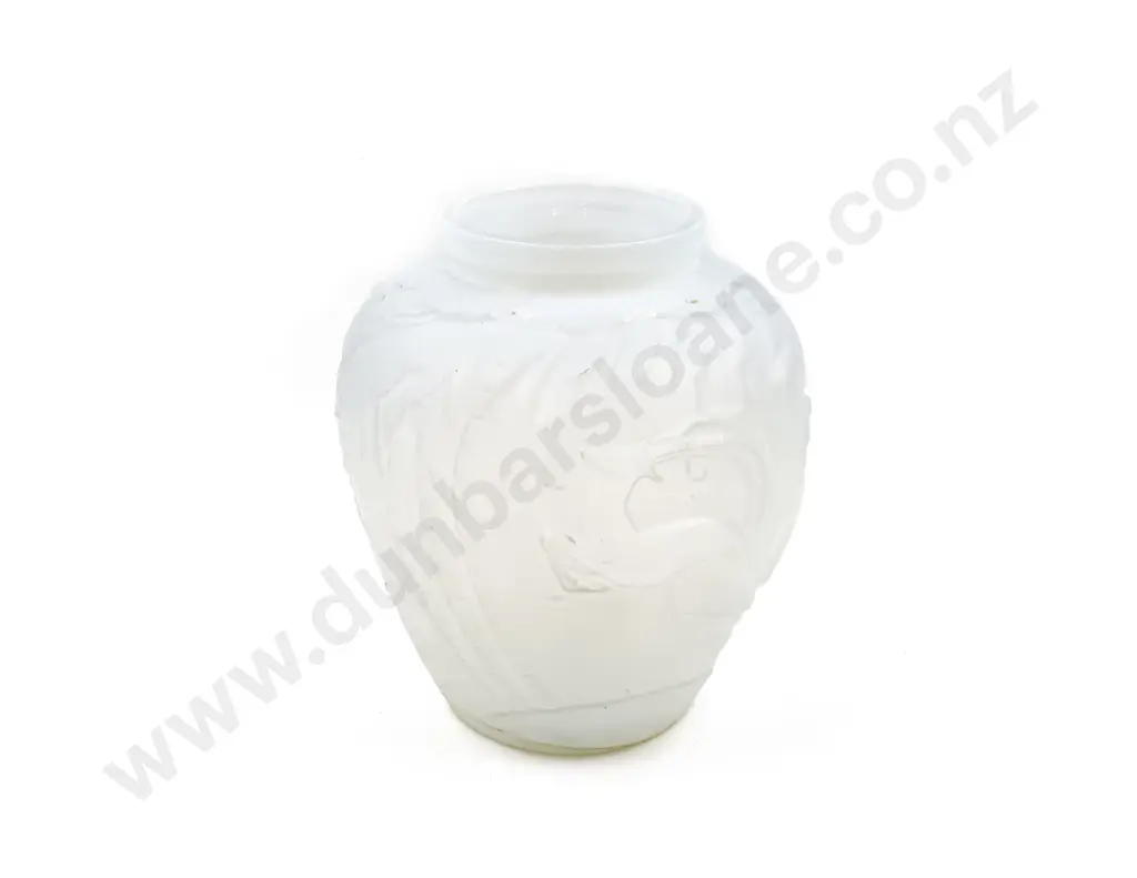 Large Opalescent Relief Moulded Vase (A/F) Image 1++